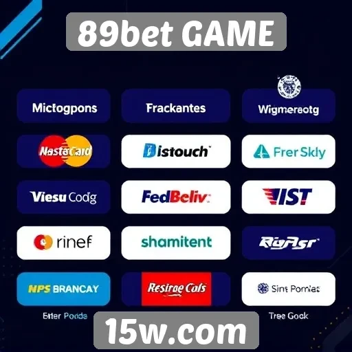 Métodos de pagamento disponíveis no 89bet GAME
